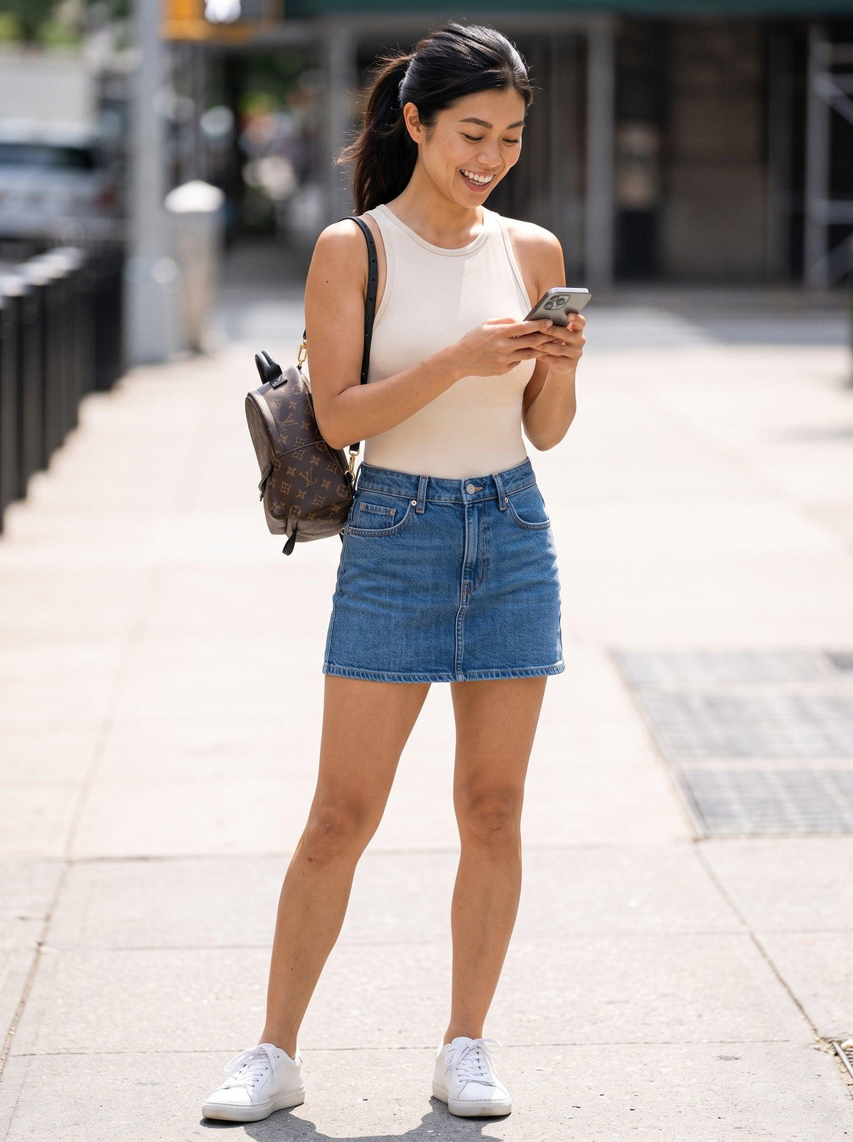 Clean girl casual