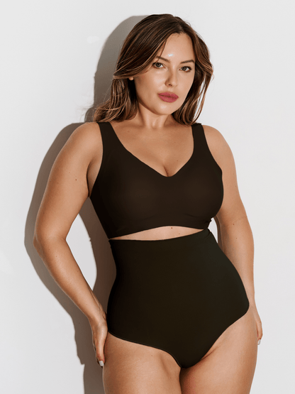 CurveHold Shaping Thong – High Waisted Seamless Shapewear - ILARIA Intimates