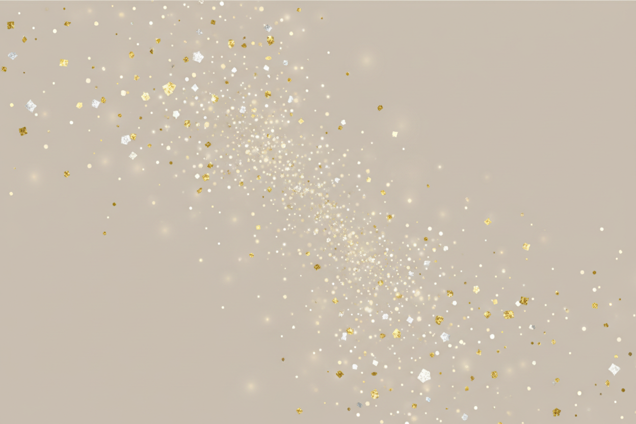 elegant sparkles on plain beige background