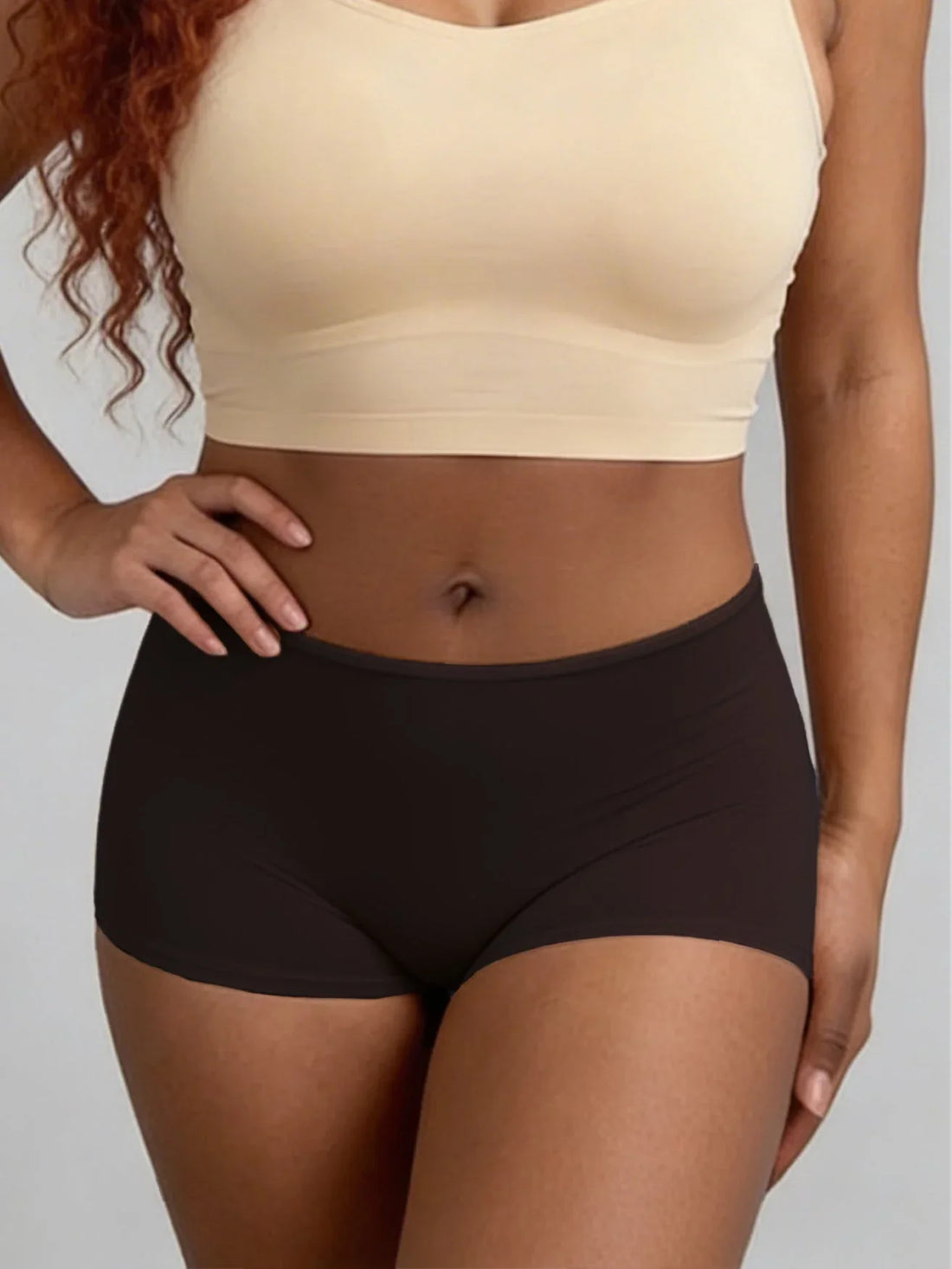 everydayease-breathable-mid-waist-shorts-black-9127833 - ILARIA Intimates 