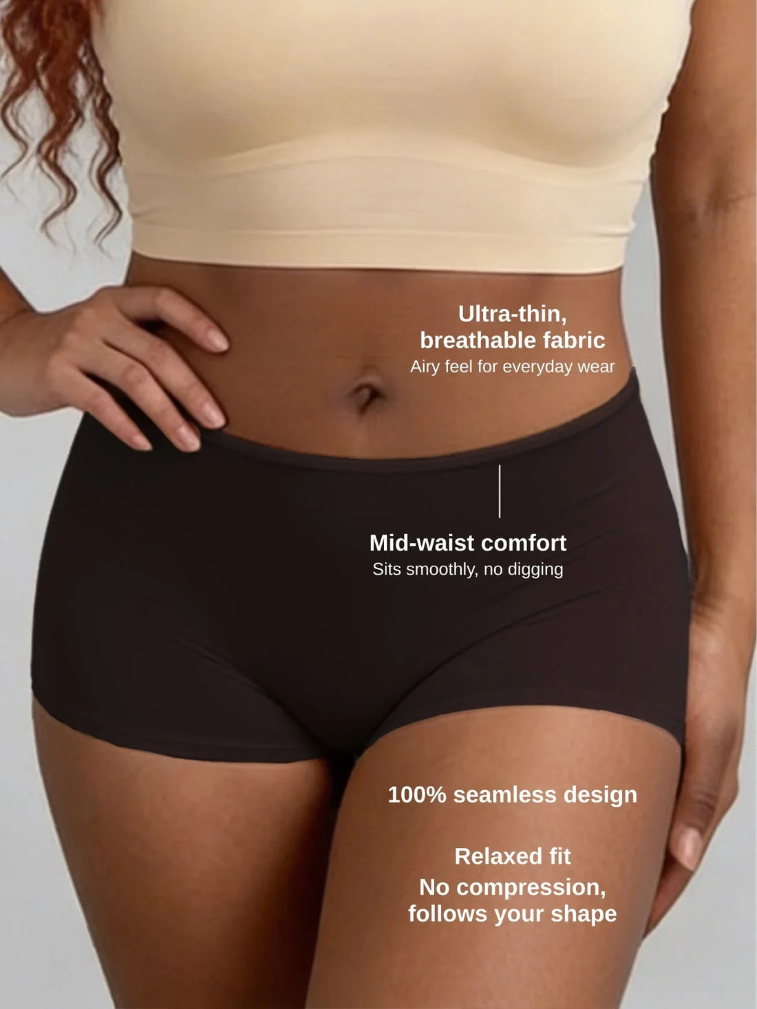 everydayease-breathable-mid-waist-shorts-obsidian-1286270 - ILARIA Intimates 