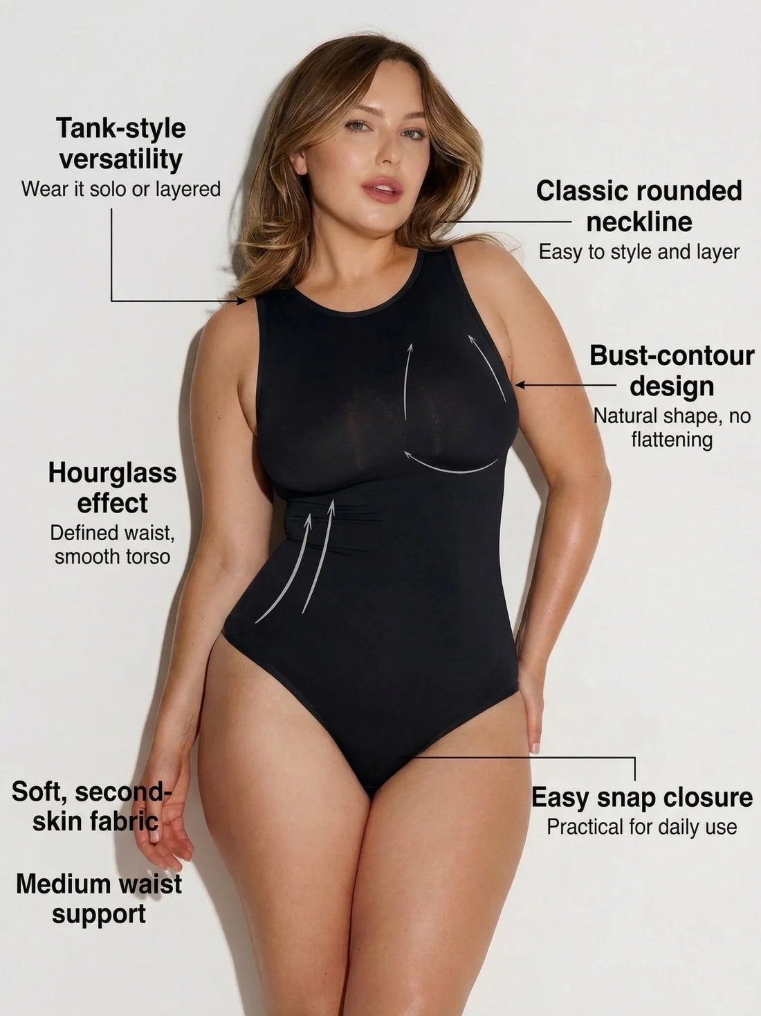 smoothlayer-bodysuit-obsidian-seamless-round-neck-shaper-8824008 - ILARIA Intimates 