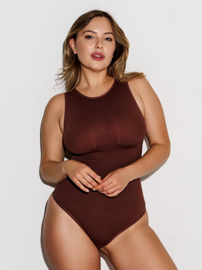 SmoothLayer Bodysuit – Seamless Round Neck Shaper - ILARIA Intimates