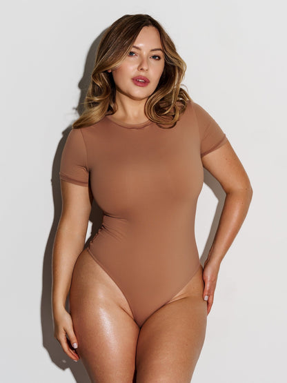 StreetForm Bodysuit – Slim Fit Short Sleeve with Snap Closure - ILARIA Intimates